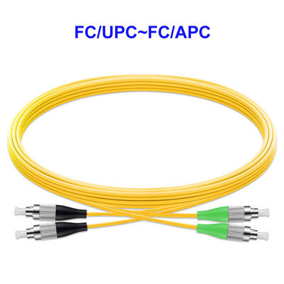 OS2光ファイバーのパッチ・コードFC UPC FC APCの単一モード2の中心