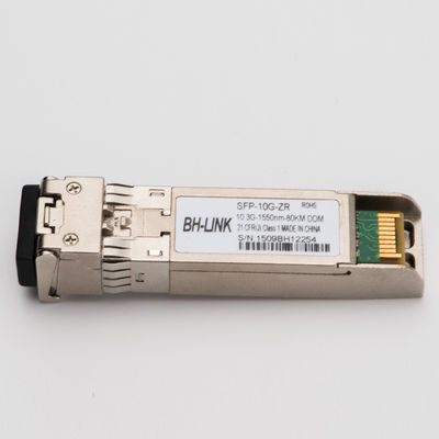 80KM 10G 1550nm SFP+ Optical Module Compatible With Huawei H3C Cisco SFP+10G-ZR