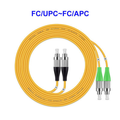 OS2光ファイバーのパッチ・コードFC UPC FC APCの単一モード2の中心